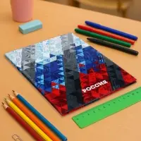 Дневник школьный для 1-11 классов, &laquo;Россия геометрия&raquo;, твёрдая обложка 7БЦ, глянцевая ламинация, 40 листов