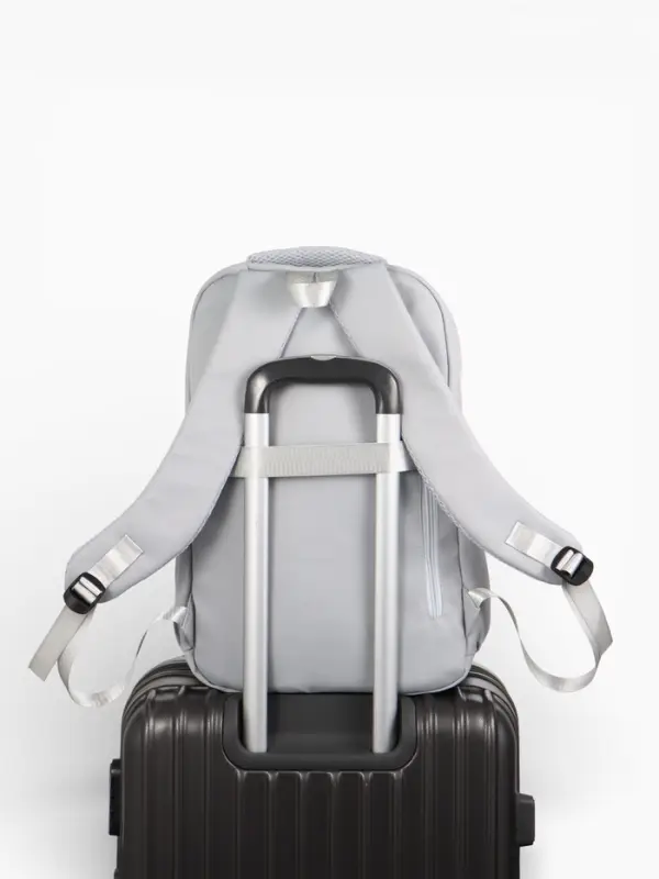 Рюкзак школьный, &laquo;Уставший кот&raquo;, 5 карманов, 2 отделения, 31&times;13.5&times;45 см, серый