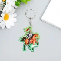Брелок для ключей на кольце «Рыцарь на коне», мягкий ПВХ, 6×5 см