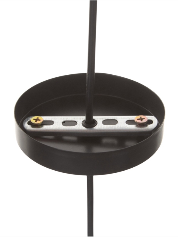 Светильник "Крит" 1х40Вт Е27 черный/коричневый 24,5х24,5х32(132)см