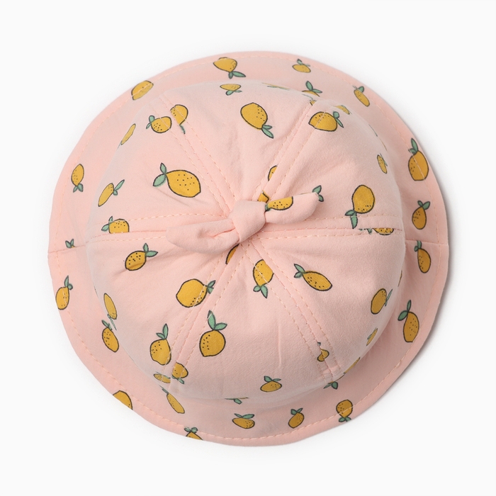 Панама детская Панама детская "Лимончик" MINAKU, цвет персиковый, р-р 46
