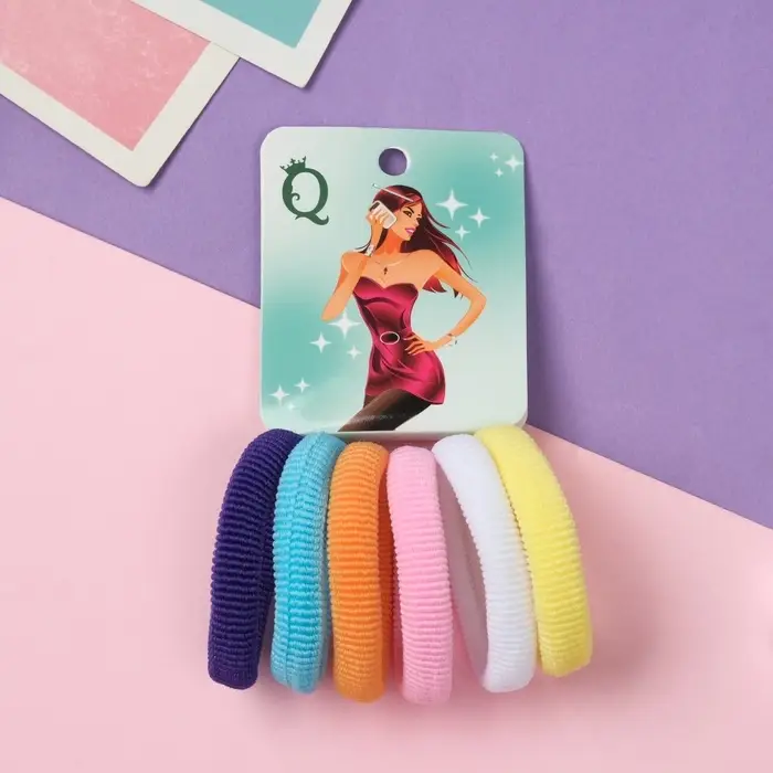 Резинка для волос Резинка для волос "Анна" (набор 6 шт) мечта, 4 см