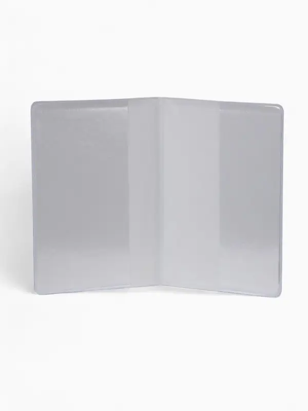 Обложка на военный билет, с гербом РФ, с тиснением, серо-зелёная