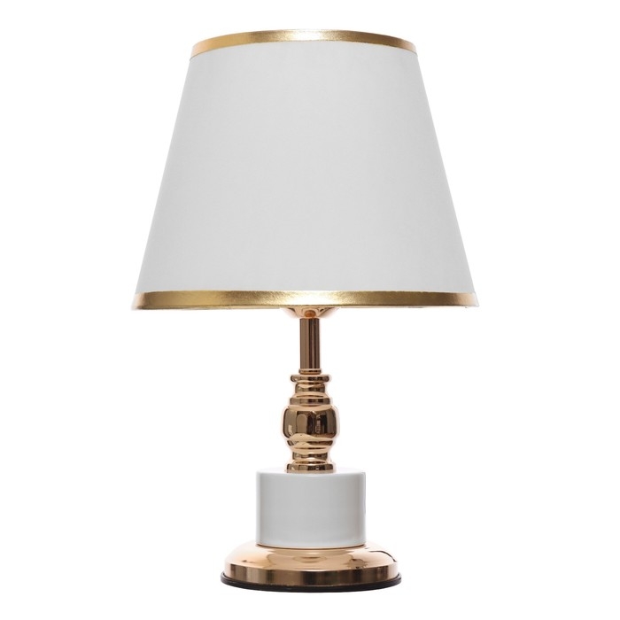 Лампа настольная Лампа настольная "Луиза" 1x60Вт E27 белый 25х25х41см