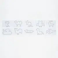 Набор пиши-стирай &laquo;Графические диктанты&raquo;, 10 заданий, 6-7 лет