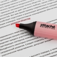 Маркер текстовыделитель Attache Selection Pastel 1-5 мм розовый