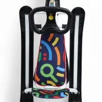 Снегокат &laquo;Twiny 1+&raquo;, графичный, со спинкой, белый, чёрный, TW1+/ГФ Nika