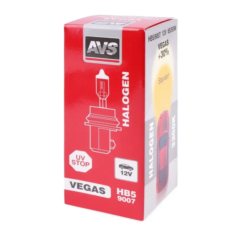Галогенная лампа AVS Vegas HB5/9007.12V.65/55W.1шт.