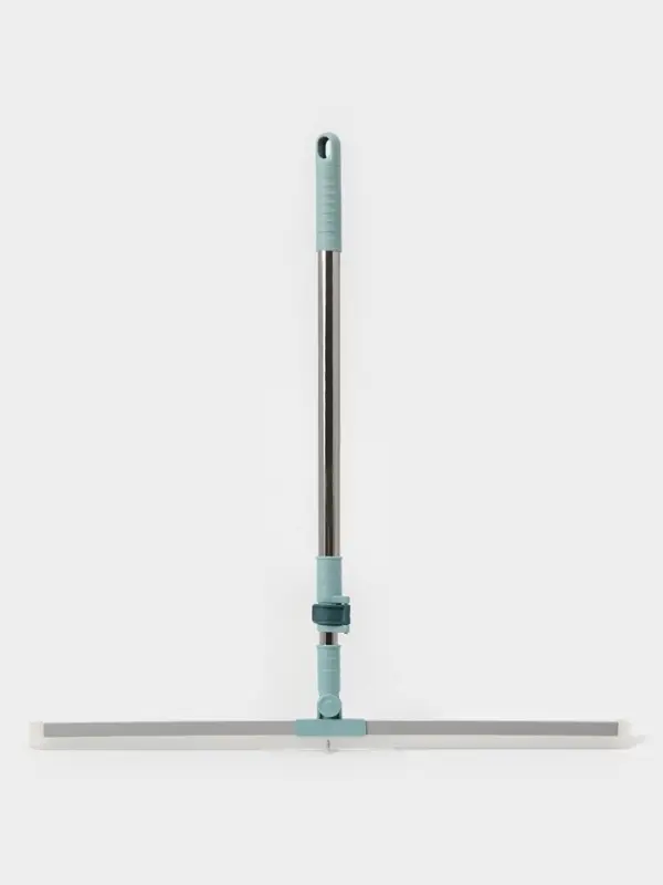 Водосгон для пола, силиконовый поворотный сгон 60 см, черенок нерж. сталь 58-97 см