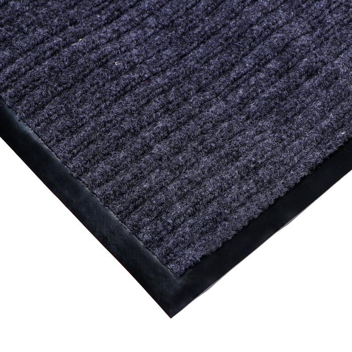 Коврик придверный влаговпитывающий, ребристый, «Стандарт», 90×150 см, цвет серый Коврик придверный влаговпитывающий, ребристый, «Стандарт», 90×150 см, цвет серый