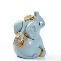 Фигурка &laquo;Серый слонёнок с узорной попоной&raquo;, набор 4 шт. 6&times;2.2&times;4.5 см