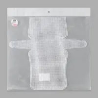 Канва-основа для вышивания сумки, пластиковая, 33.5&times;35.5 см, 2&times;2 мм, цвет белый