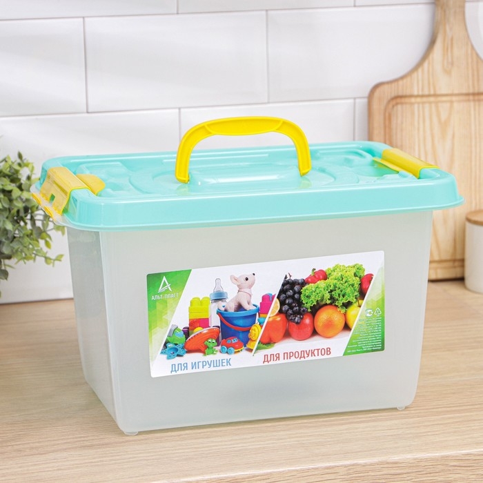 Бокс универсальный для игрушек и продуктов, 10 л, 35,9×24,2×21,1 см Бокс универсальный для игрушек и продуктов, 10 л, 35,9×24,2×21,1 см