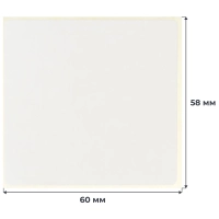 Термотрансферные этикетки ПГЛ 58х60, 700 шт/рул, вт.40, 40 рул/уп