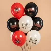 Воздушные шары латексные 12". &laquo;С Днем Рождения. Странный мир&raquo;, набор 25 шт.
