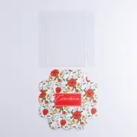 Коробка для печенья, кондитерская упаковка с пластиковой крышкой, «Счастье в каждом дне», 10.5 х 10.5 х 3 см