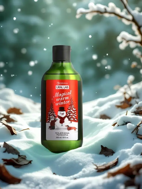 Гель для душа, 300 мл, Magical warm winter, аромат: магический уд, Ural Lab Winter Melody