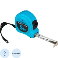 Рулетка Topfort BASIC 5мх19мм, пласт корпус, 2 стопора