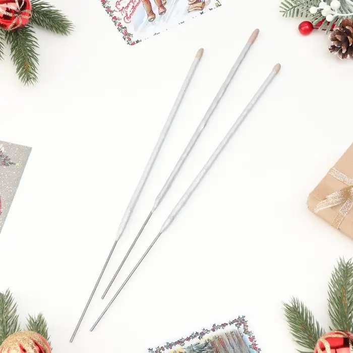 Бенгальские огни, 30 см, 3 штуки, «Золото России» Бенгальские огни, 30 см, 3 штуки, «Золото России»