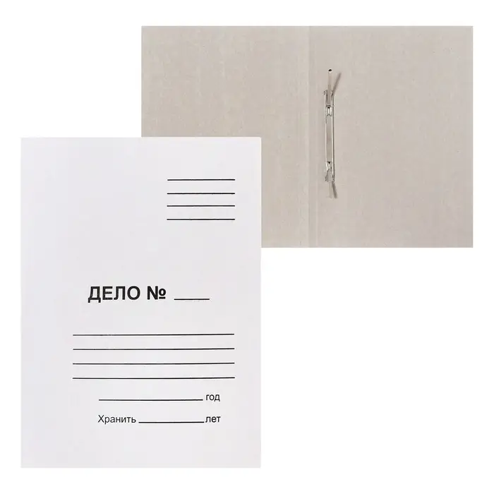 Скоросшиватель Calligrata  Скоросшиватель Calligrata "Дело", 370 г/м2, белый, немелованный, пробитый, до 200 л