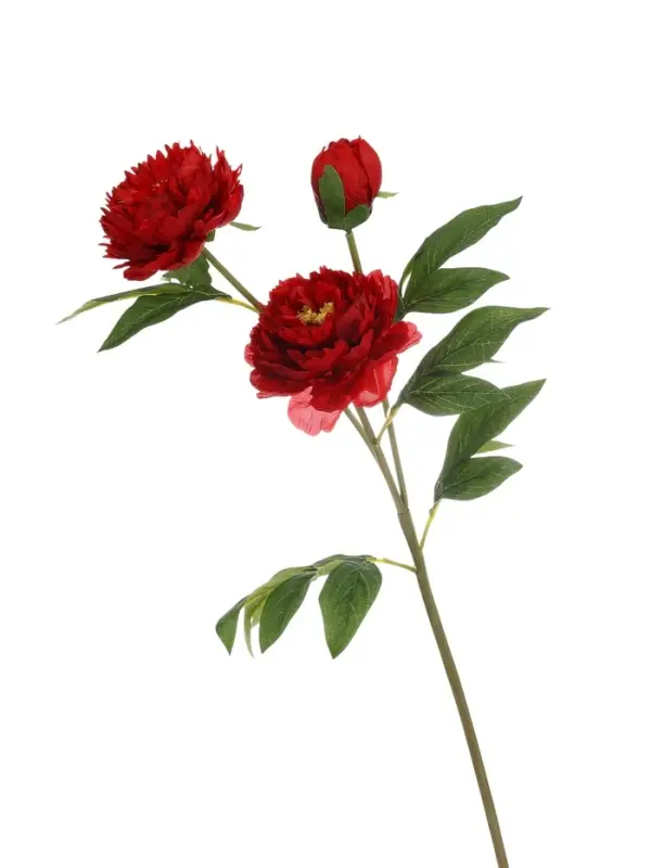 Цветы искусственные &laquo;Пион Беверли люкс&raquo;, h=60 см, красные