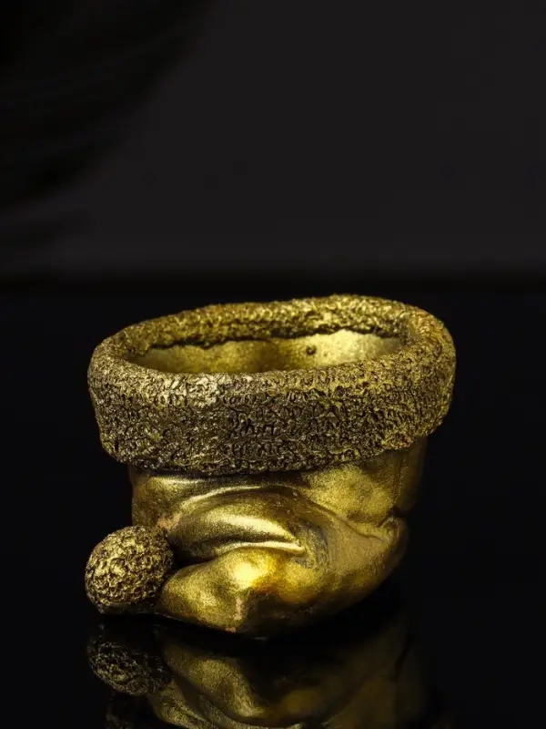 Подсвечник  Подсвечник "Колпак" 9х7х5 см, золото