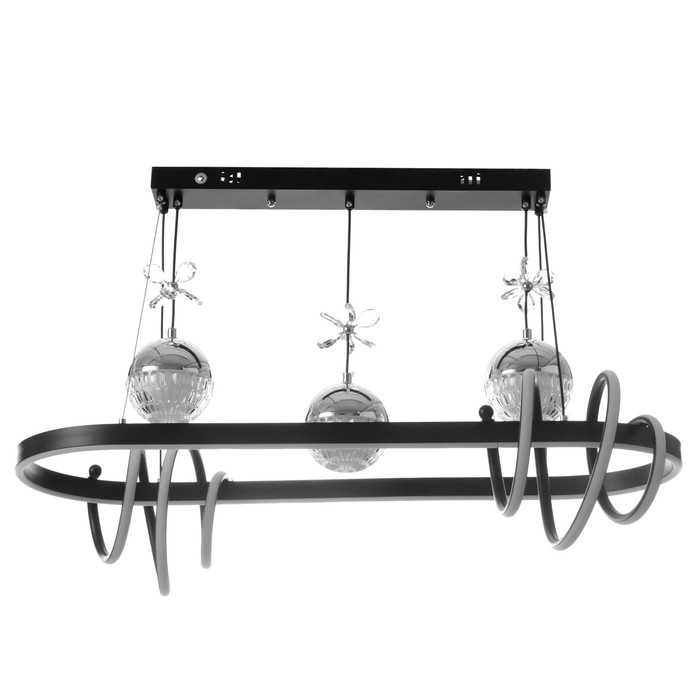 Светильник с ПДУ Светильник с ПДУ "Фиора" LED 120Вт 3000-6000К черный 62х33х15-115 см