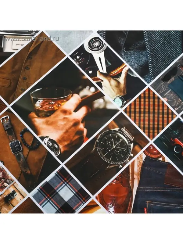 Бумага упаковочная глянцевая «Мужская», 70 х 100 см