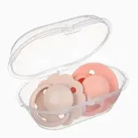 Набор классических пустышек, 2 шт., латекс, нюд/персиковый, в контейнере, от 6 мес., M&B