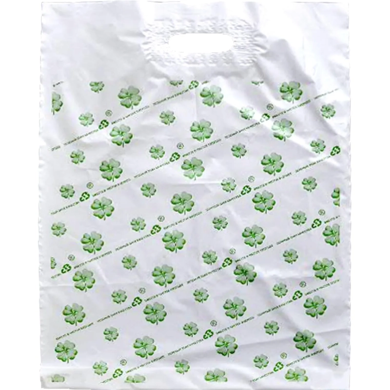 Пакет с вырубной ручкой 60см*63 см, 65 мкм, с рисунком, 20 шт/уп.