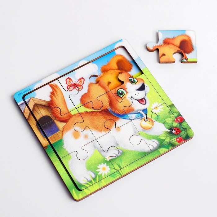 Пазл «Щенок», 9 деталей Пазл «Щенок», 9 деталей