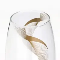 Ваза для цветов &laquo;Линии&raquo; стеклянная, прозрачная, 26 см, 1.7 л.