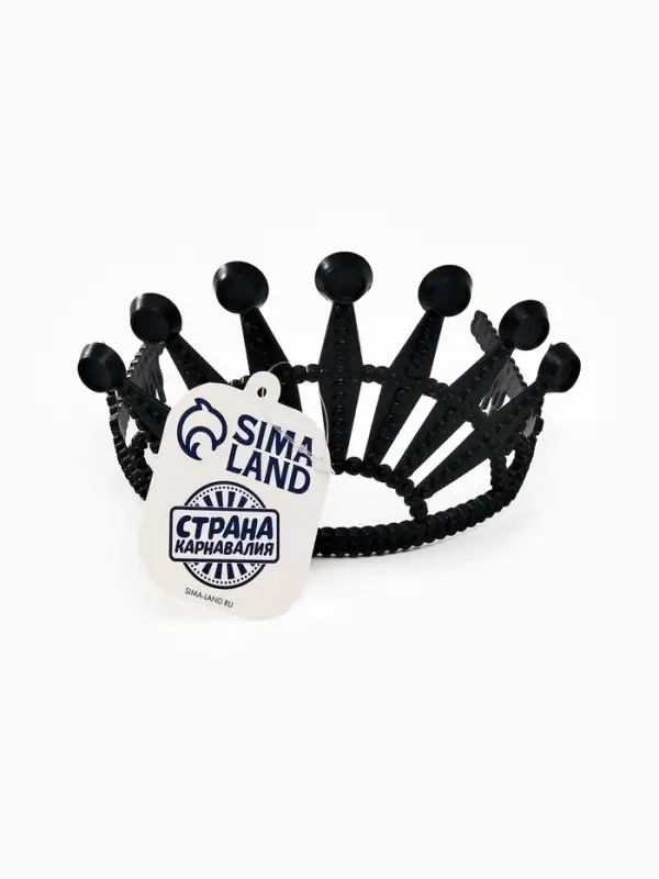 Корона пластиковая  Корона пластиковая "Чёрный лебедь"