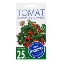 Набор семян Томат "Гномик", балконный, ранний, детерминантный,низкорослый, 5 шт. Набор семян Томат "Гномик", балконный, ранний, детерминантный,низкорослый, 5 шт.