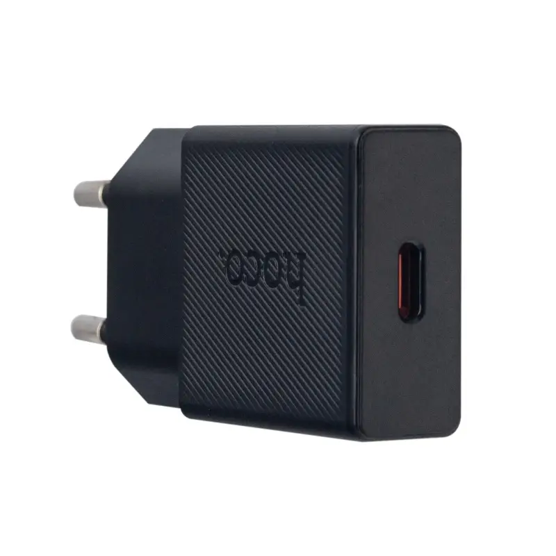 Переходник сетевого зарядного устройства на Type-C PD25W N71 HOCO черный