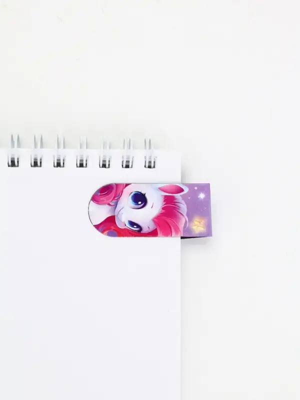 Магнитная закладка и блок бумаг 30 л "Пони"