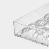 Форма для шоколада KONFINETTA &laquo;Воздушный&raquo;, пластик, 3 ячейки, 27.5&times;17.5&times;2.5 см, ячейка 15.3&times;7.5&times;0.8 см, прозрачная