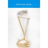Крючок - держатель для штор на стену CAPPIO KS044, металлический, цвет золото, 2 шт Крючок - держатель для штор на стену CAPPIO KS044, металлический, цвет золото, 2 шт