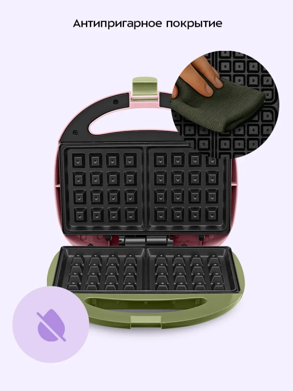 Вафельница для бельгийских вафель КТ-3657 - 750 Вт Вафельница для бельгийских вафель КТ-3657 - 750 Вт