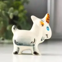 Статуэтка фарфоровая &laquo;Фигурка: Козочка серая&raquo;, 6 см