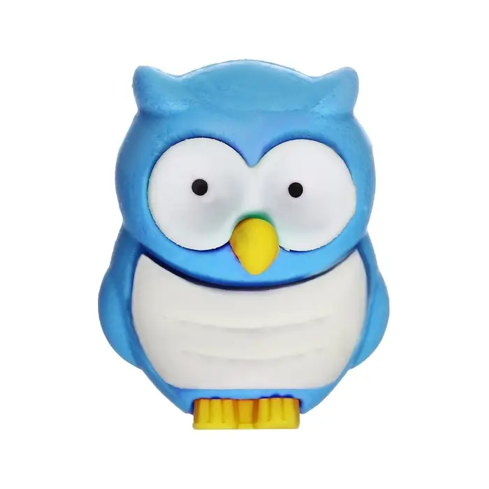 Ластик фигурный &laquo;Сова&raquo;, в блистере, МИКС (штрихкод на штуке)
