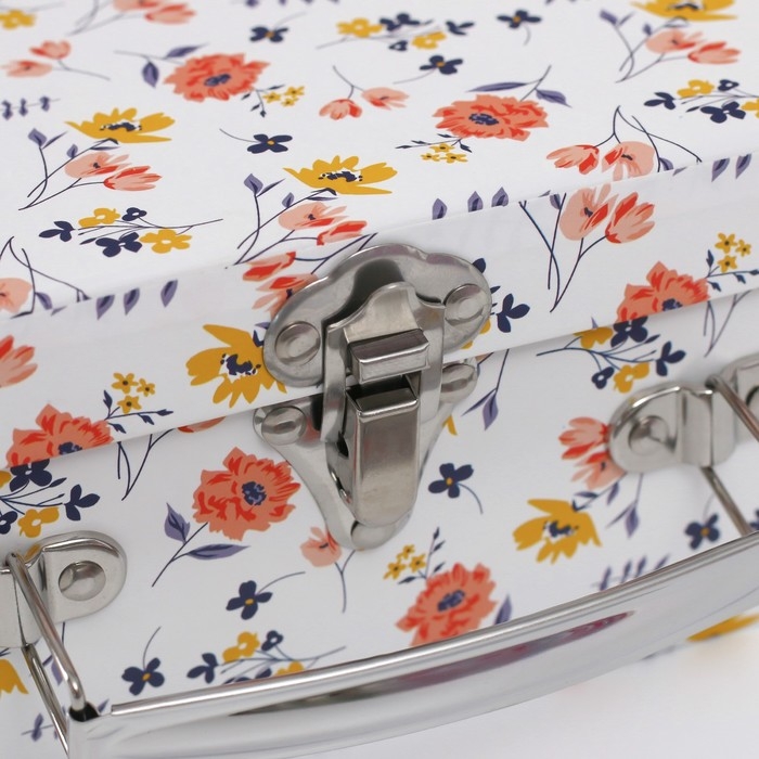 Шкатулка картон сундучок Шкатулка картон сундучок "Цветочная" набор 3 шт 29,5х21,5х9,6 24,5х18,5х9 19,5х15,5х8,2 см 1023563