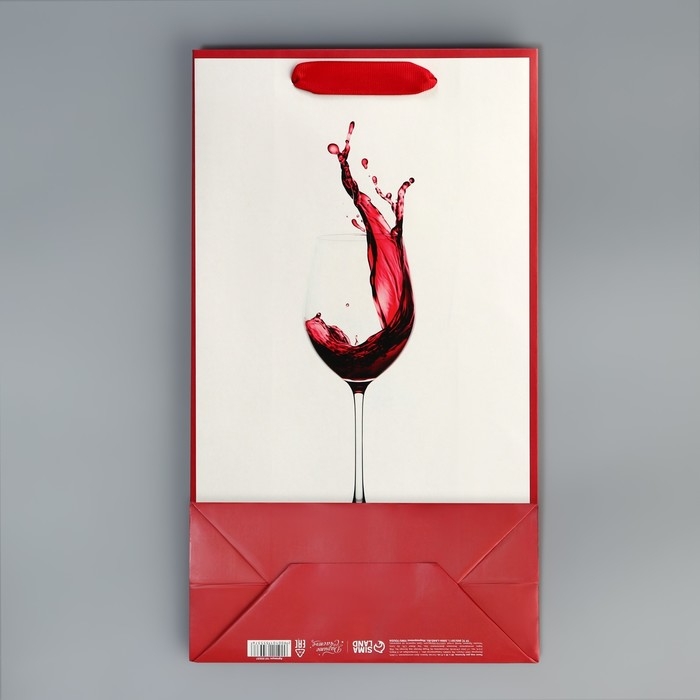 Пакет подарочный под две бутылки, упаковка, «Наслаждайся», 35 х 20 х 9 см Пакет подарочный под две бутылки, упаковка, «Наслаждайся», 35 х 20 х 9 см