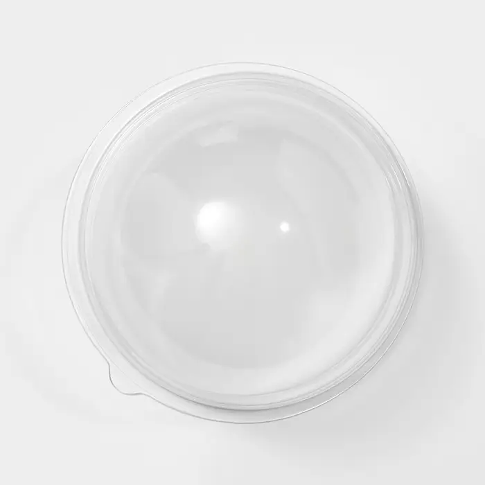 Крышка - купол одноразовый к контейнеру ПР-Т-85К, пластик, круглый, 11×8.2 см, прозрачный
