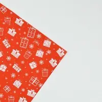 Набор упаковочной бумаги &laquo;Новогодний узор&raquo;,4 листа, 70 &times; 100 см