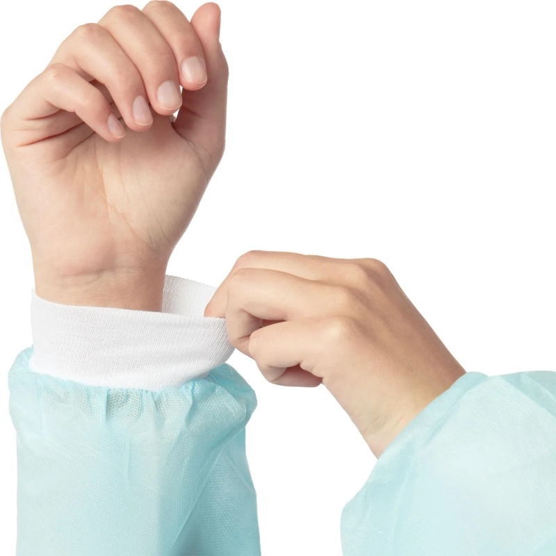 Халат хирург.стер,ЕВРО,рук.манжет,дл.140 см,пл.42,р.48-54,голуб,1шт, 5360/1