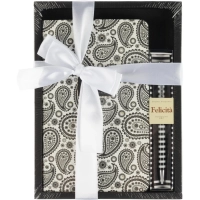 Набор подарочный ежедневник недат. А5 B&W с ручкой,Вост.мотив, 3-743/02-5
