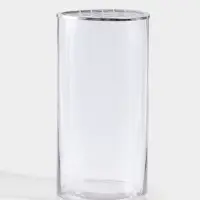 Ваза стекло настольная с крышкой "Альваро" 30х15 см, прозрачный