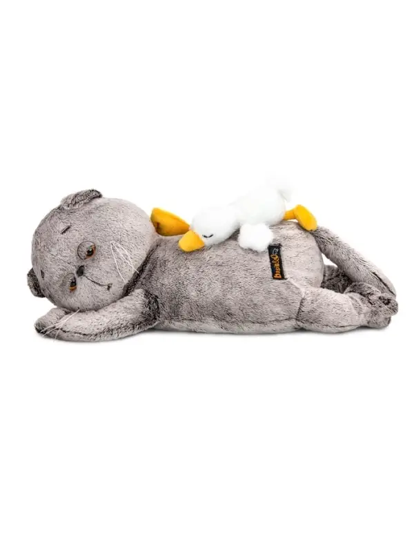 Мягкая игрушка &laquo;Кот Басик&raquo; сонный, с гусиком, пижамница, 50 см