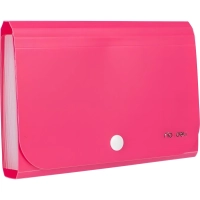 Папка органайзер Vivid на кнопке горизонтА6 12отдел РР 0,6мм  ассортимE5561